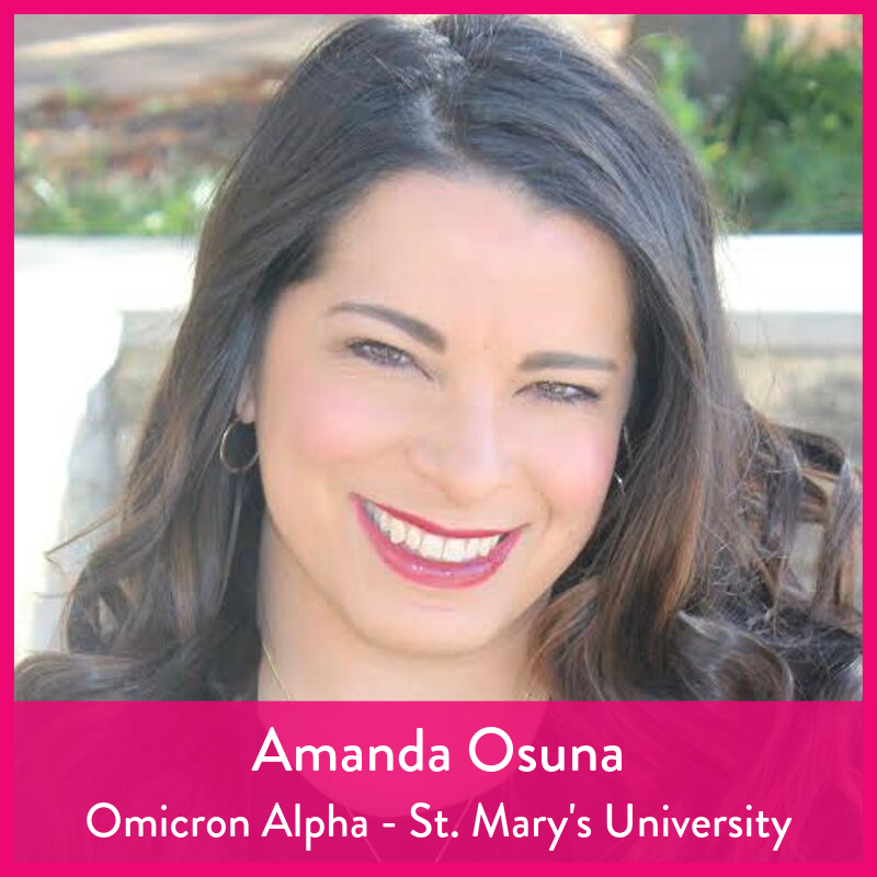 Amanda Osuna, Omicron Alpha - St. Mary's University