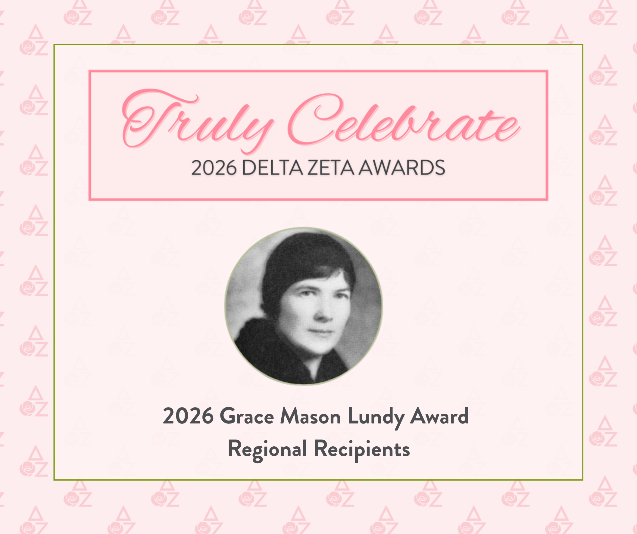Grace Mason Lundy Award Regional Recipients Graphic